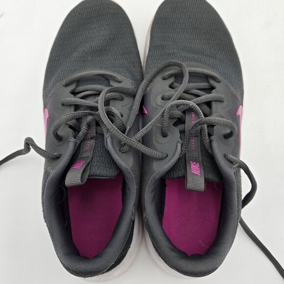 NIKE Flex Experience Run 8 Iron Gray Bright Pink Womens CD0228-002 2019 VP Laces - Picture 10 of 10
